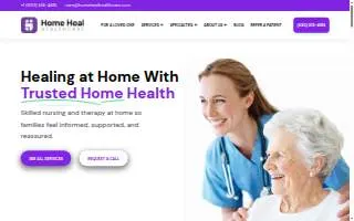 Home Heal Healthcare LLC website