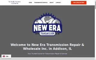 New Era Transmission Repair & Wholesale Inc. website