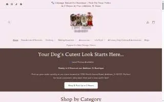 Tiny Paws Fashion website