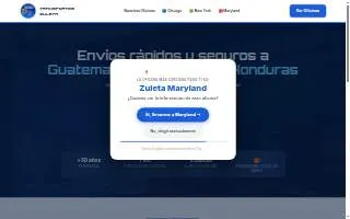 Transportes Zuleta of North Laurel website