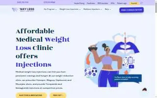 Way Less Weight Loss Clinic of Addison website