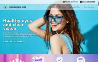 Atkinson Eye Care website