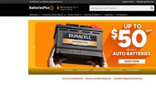 Batteries Plus of Algonquin website