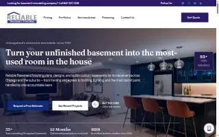 Reliable Basement Finishing website