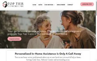 Top Tier Comfort Care website