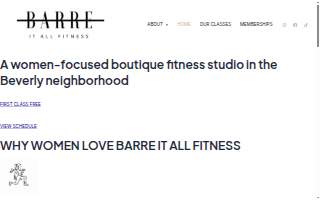 Barre It All Fitness