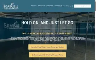 Bombshell Movement Studio website