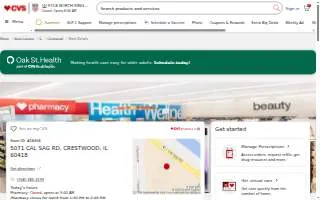 CVS Pharmacy of Alsip website