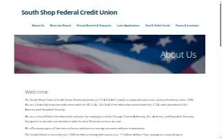 South Shop Federal Credit Union website