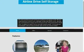 Airline Drive Self Storage website