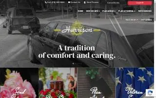 Harrison Funeral Chapel And Cremation Center website