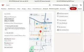 Walgreens of Alton website