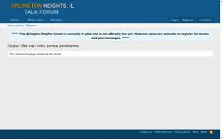 Arlington Heights Senior Center website