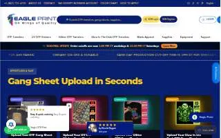 Eagle DTF Print website