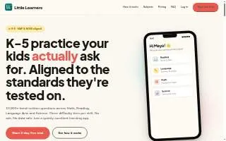 Little Learners Educational website