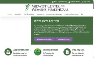 Midwest Center for Women's HealthCare website