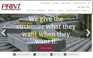 Print Turnaround, Inc. of Arlington Heights website