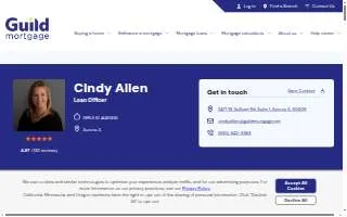 Cindy Allen | Mortgage Loan Officer website