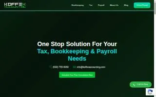 Koffex Accounting website