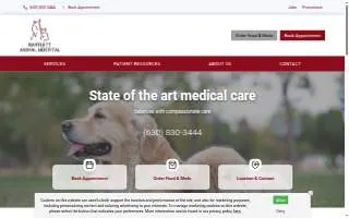 Bartlett Animal Hospital website