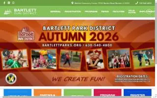 Bartlett Community Center website