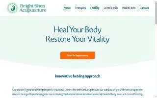 Bright Shen Acupuncture of Bartlett website