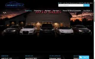 Conway Imports Auto Sales of Bartlett website