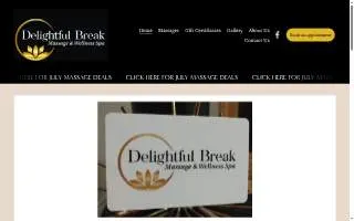 Delightful Break Massage & Wellness Spa website