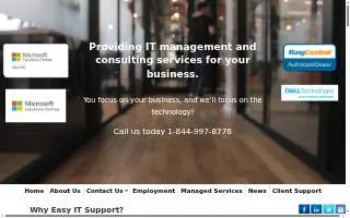 Easy IT Support website