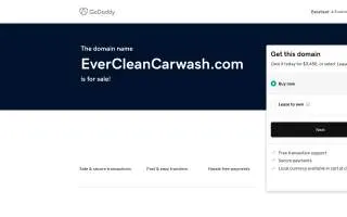 Everclean Car Wash of Bartlett website