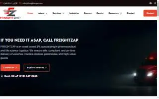 FreightZap website