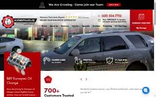 Kamphaus Auto Care Hybrid Repair & Emissions of Bartlett website