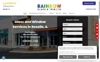 Rainbow Glass & Trim Ltd of Bartlett website