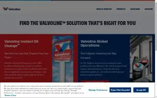 Valvoline Instant Oil Change of Bartlett website