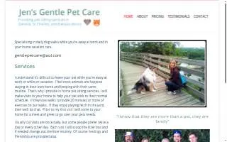 Jen's Gentle Pet Care of Batavia website