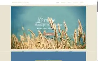 Prairie Massage & Wellness website