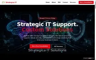 Strategica IT Solutions website