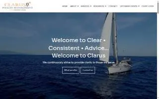 Clarus Wealth Management website