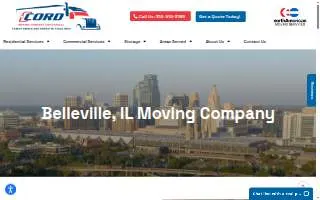 Cord Moving and Storage of Belleville website
