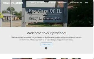 Eye Care of Illinois website