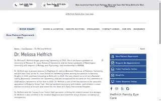 Helfrich Melissa K OD website