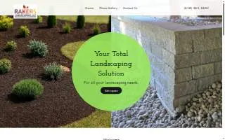 Rakers Landscaping, LLC website
