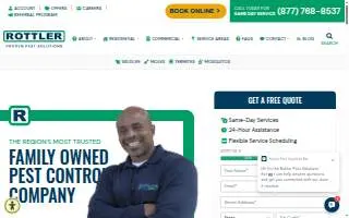 Rottler Pest Solutions of Columbia website