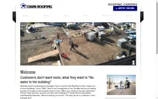Clark Roofing Co website