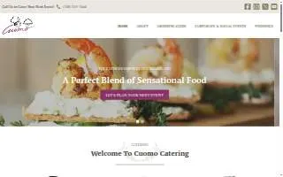 Cuomo Catering website