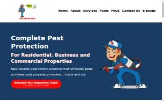 Never Worry Pest Control of Bellwood website