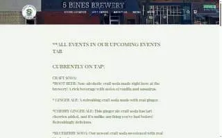 5 Bines Brewery website