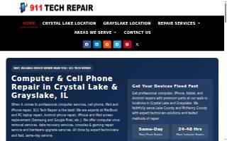 911 Tech Repair - Cell Phone & Computer Repair - Crystal Lake of Zion