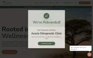 Acacia Chiropractic & Acupuncture P.C. website