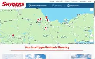 Snyders Drug Stores website